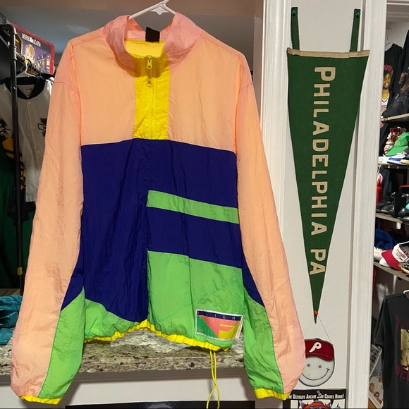 Nike Other - Retro Mens XL Nike Flight Multicolored Windbreaker Jacket